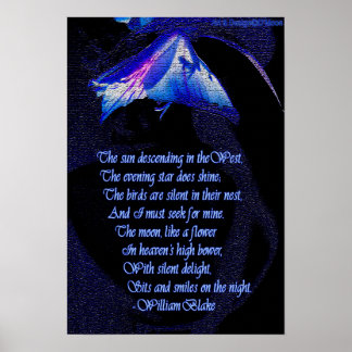 William Blake "I must seek for mine" quote poster