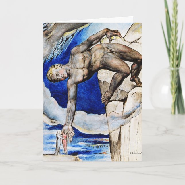 William Blake Illustration: Dante's Divine Comedy Holiday Card (Front)