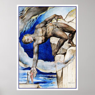 William Blake Illustration: Dante's Divine Comedy Poster