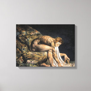William Blake Isaac Newton Canvas Print