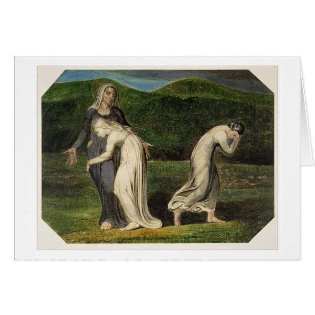 William Blake | Naomi implante Ruth et Orpah à (Devant horizontal)
