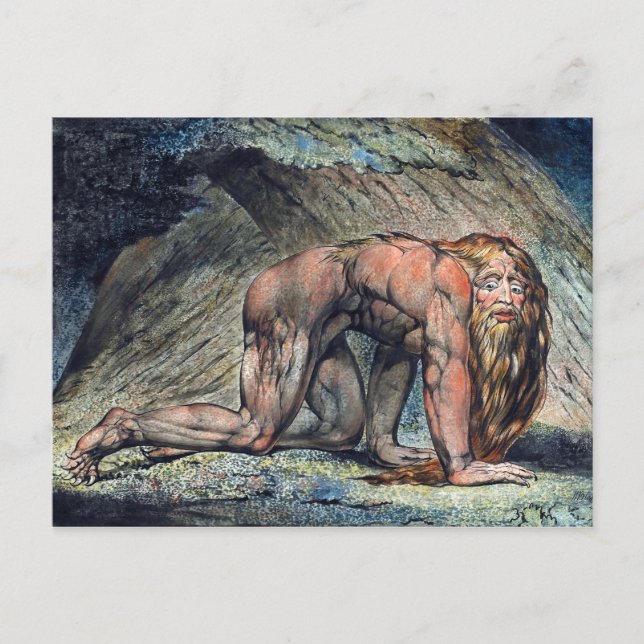 William Blake Nebuchadnezzar Postcard (Front)