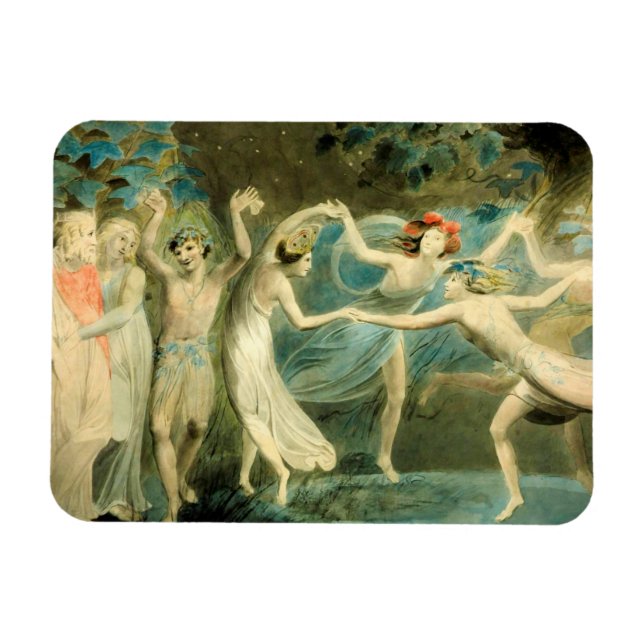 William Blake Oberon, Titania and Puck with Fairie Magnet (Horizontal)