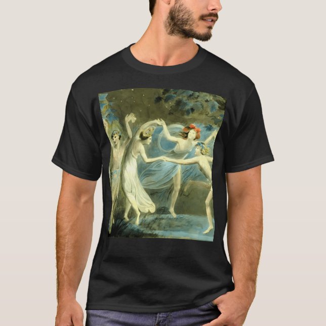 William Blake Oberon Titania And Puck With T-Shirt (Front)