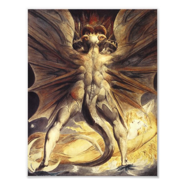 William Blake Red Dragon Print (Front)