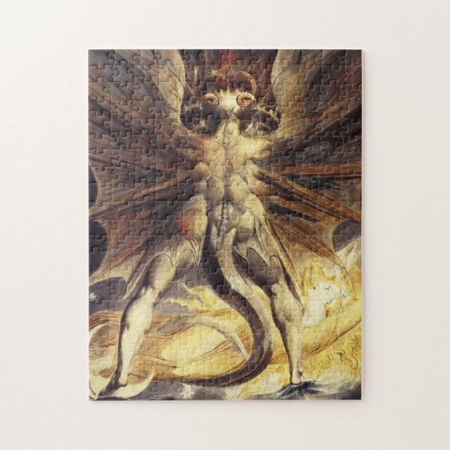 William Blake Red Dragon Puzzle (Vertical)