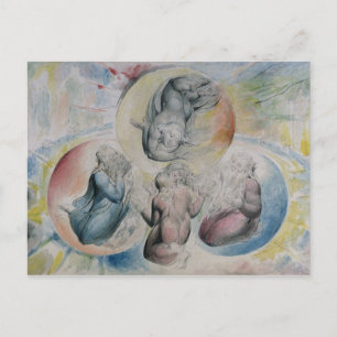 William Blake St. Peter, St. James, Beatrice and Postcard