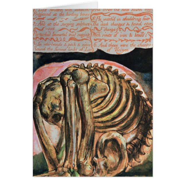 William Blake | The creation of Urizen in material (Front)