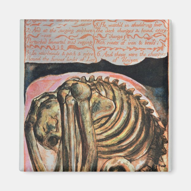 William Blake | The creation of Urizen in material Magnet (Front)