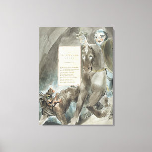 William Blake   The Descent of Odin, An Ode, from Canvas Print