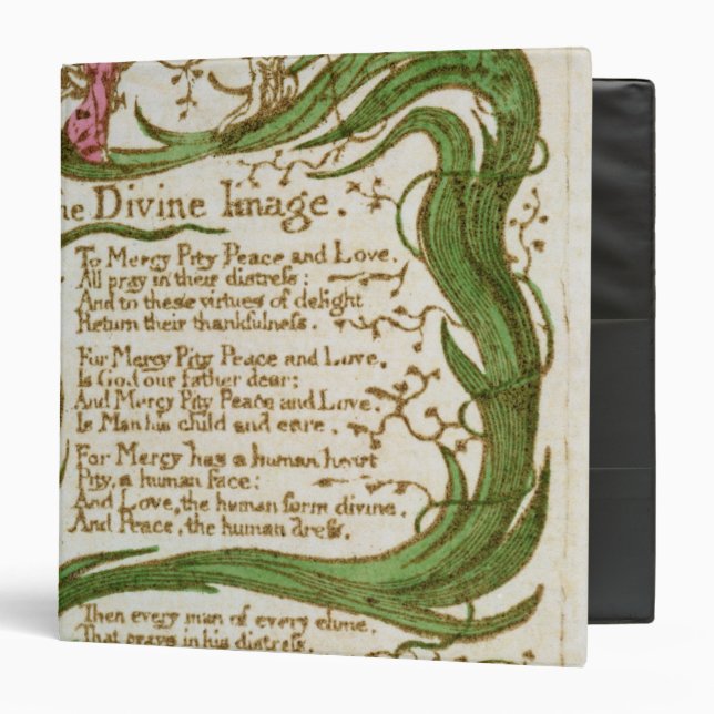 William Blake | The Divine Image, from Songs of In Binder (Front/Inside)