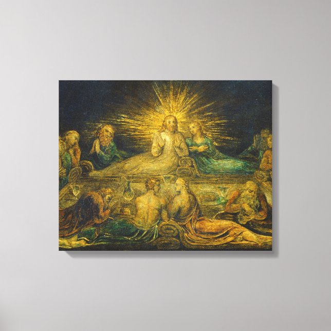William Blake | The Last Supper, 1799 (tempera on  Canvas Print (Front)