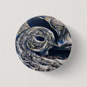 William Blake The Lovers Whirlwind Button