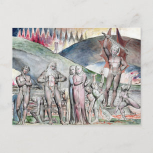 William Blake The Schismatics and Sowers Postcard