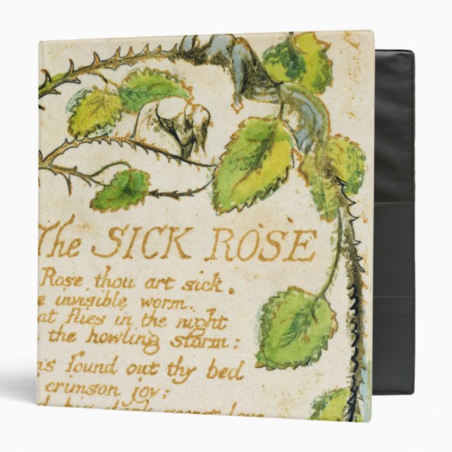 William Blake | The Sick Rose, from Songs of Innoc Binder (Front/Inside)