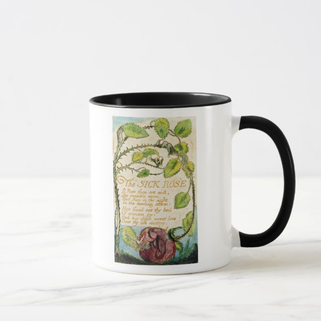 William Blake | The Sick Rose, from Songs of Innoc Mug (Right)