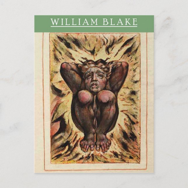 William Blake Urizen Postcard (Front)