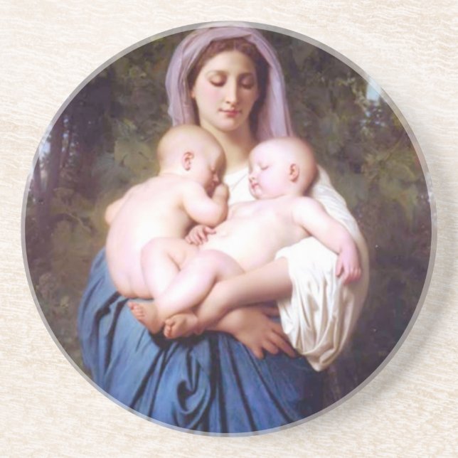 William Bouguereau_Charity(1878) Coaster (Front)