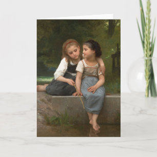 William Bouguereau - Fishing for Frogs Card