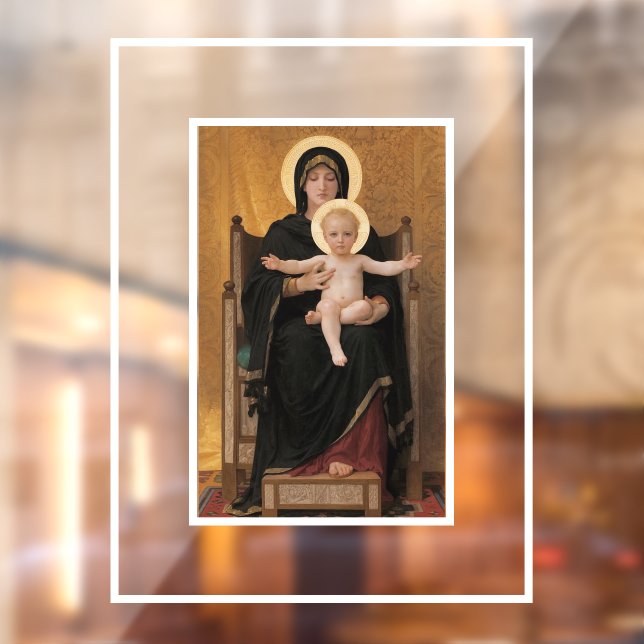 William Bouguereau Virgin and Child Window Cling (Sheet 2)