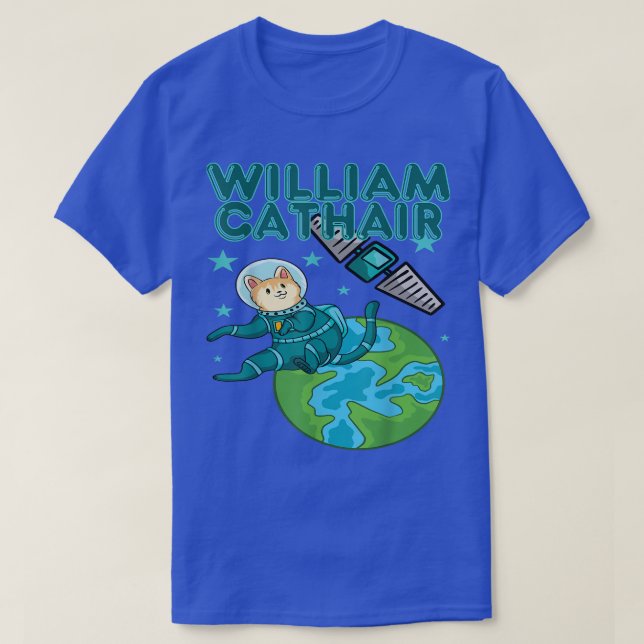 William Cathair, Planet, Astronaut, Tourist, Space T-Shirt (Design Front)