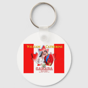 William & Catherine Canada Royal Tour Commemoratio Keychain