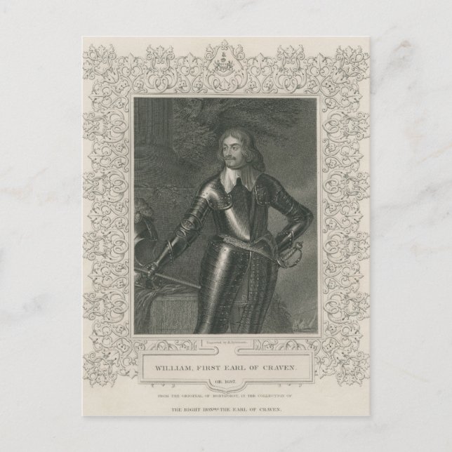 William Craven, 1st Earl of Craven Postcard (Front)