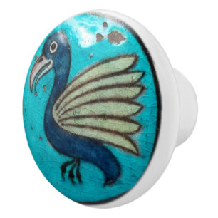 William De Morgan Dragon Ceramic Knob
