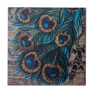 William De Morgan - Peacock - Tile 3 of 3