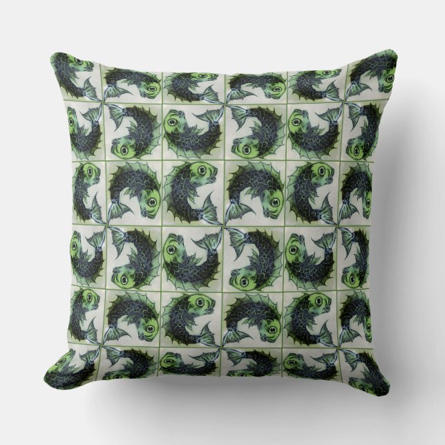 William De Morgan Victorian Cushions (Front)