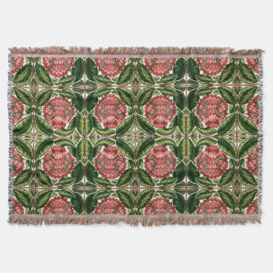 William De Morgan Victorian Textiles Throw Blanket
