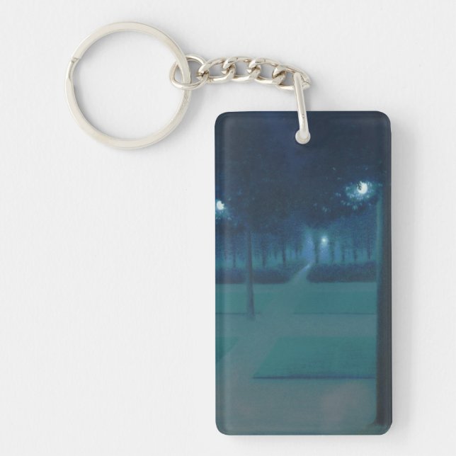 William Degouve de Nuncques - Parc Royal, Brussels Keychain (Front)
