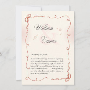 "William & Emma's Heartfelt wedding Card
