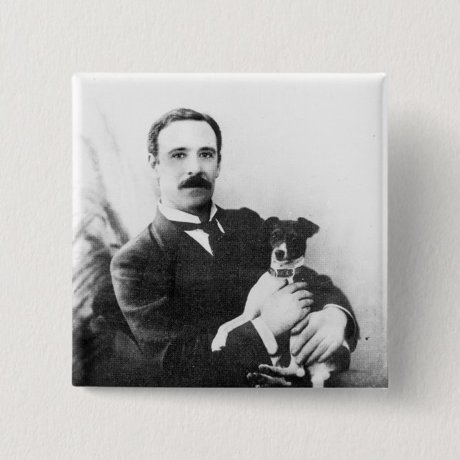 William Friese-Greene 2 Inch Square Button (Front)