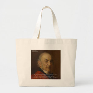 William Gladstone & Power Of Love Quote Large Tote Bag