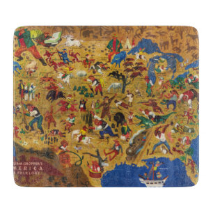 William Gropper's America - Cartoon Folklore Cutting Board