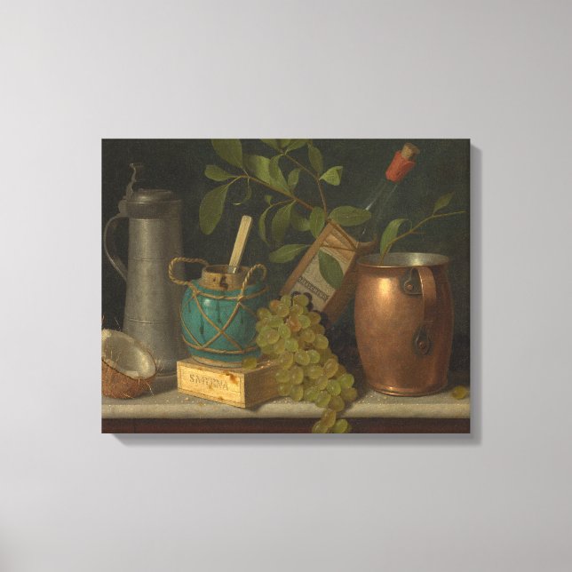 William Harnett - Just Dessert Canvas Print (Front)