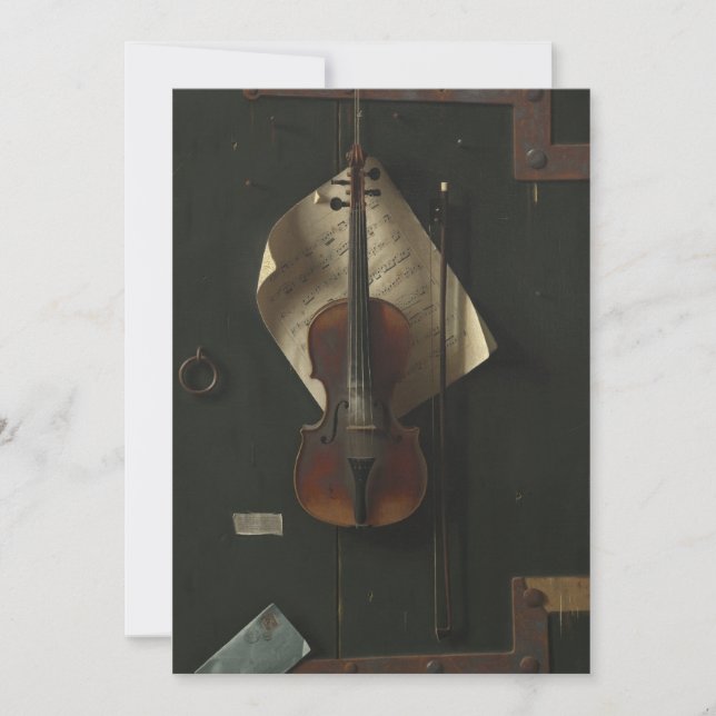 William Harnett The Old Violin Invitation (Front)