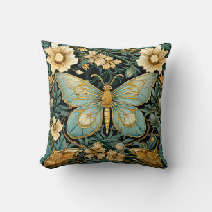 William Harris Butterfly Art Pillow