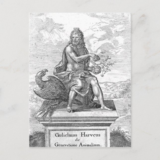 William Harvey's ' De Generatione Animalium' Postcard (Front)