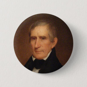 William Henry Harrison 9 2 Inch Round Button