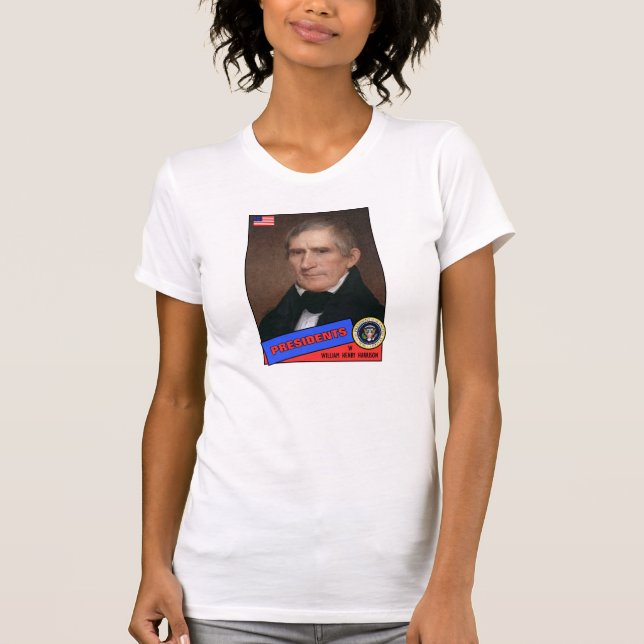William Henry Harrison Baseball Card T-Shirt (Front)