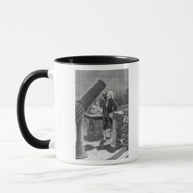 William Herschel  Discovers the Planet Uranus Mug (Left)