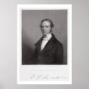 William Hickling Prescott, engraved by Thomas B. W Poster