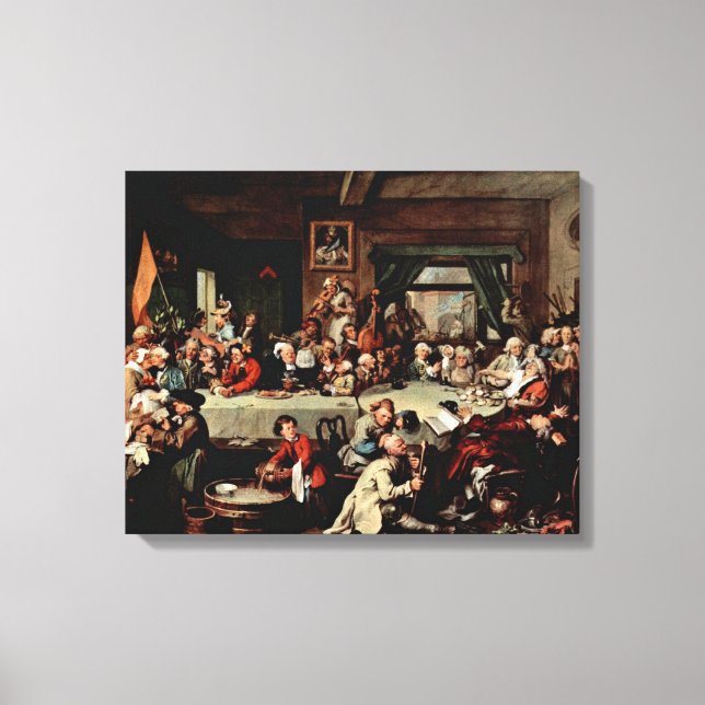 William Hogarth - The Banquet Canvas Print (Front)
