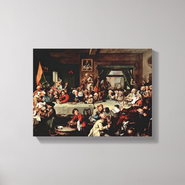 William Hogarth - The Banquet Canvas Print (Front)