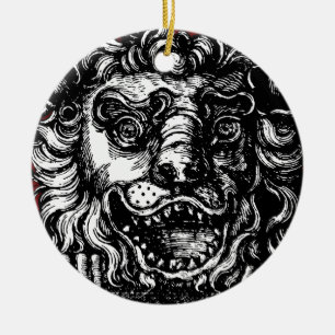 William Hogarth's Lion's Head Button's Tavern  Ceramic Ornament
