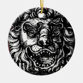 William Hogarth's Lion's Head Button's Tavern Ceramic Ornament