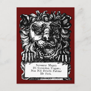 William Hogarth's Lion's Head Button's Tavern Postcard