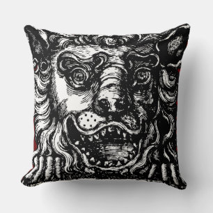 William Hogarth's Lion's Head Button's Tavern  Throw Pillow